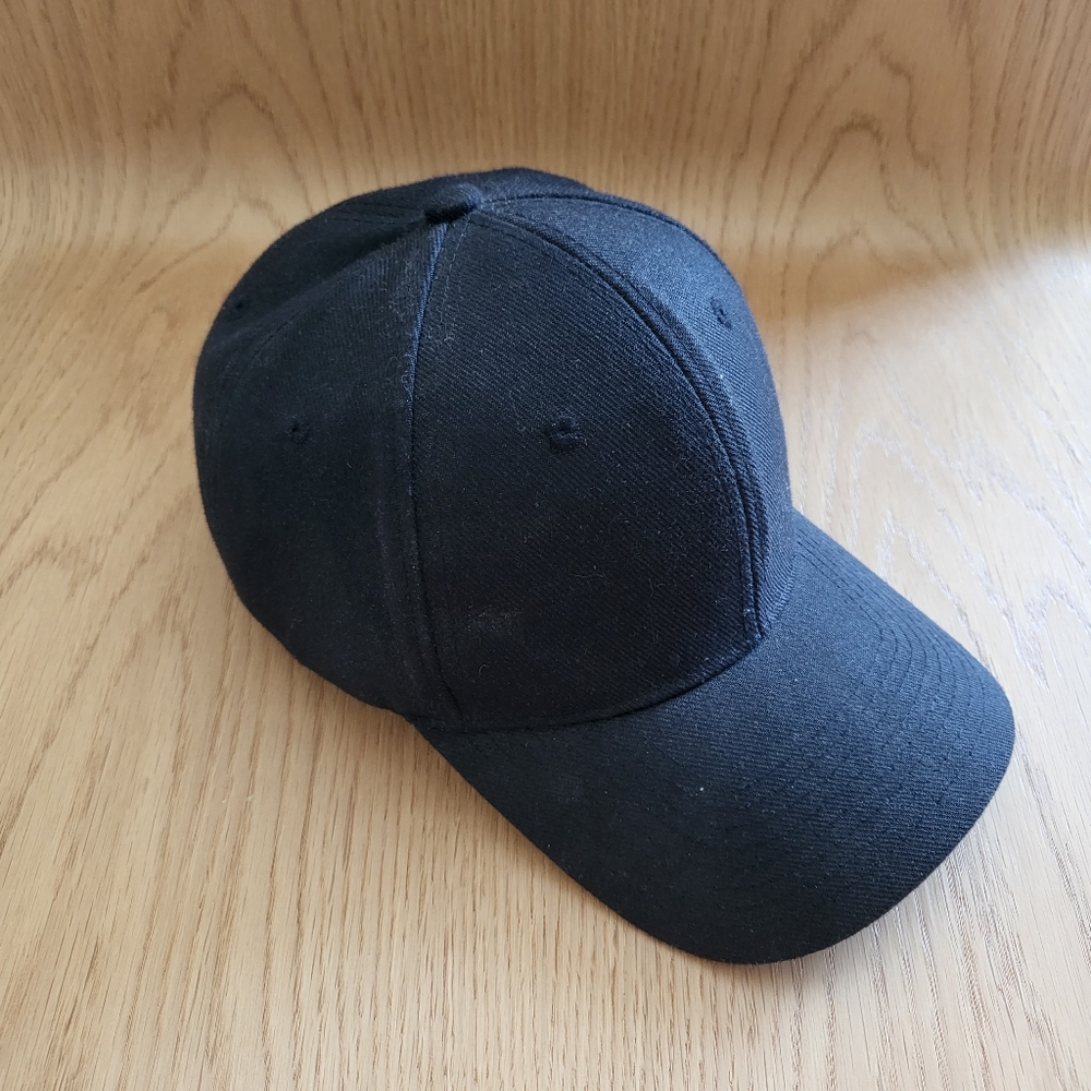 Solid Black Cap